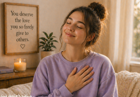 "I deserve the love I so freely give to others."