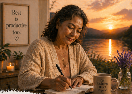I honor my need to rest. "Rest is productive too"