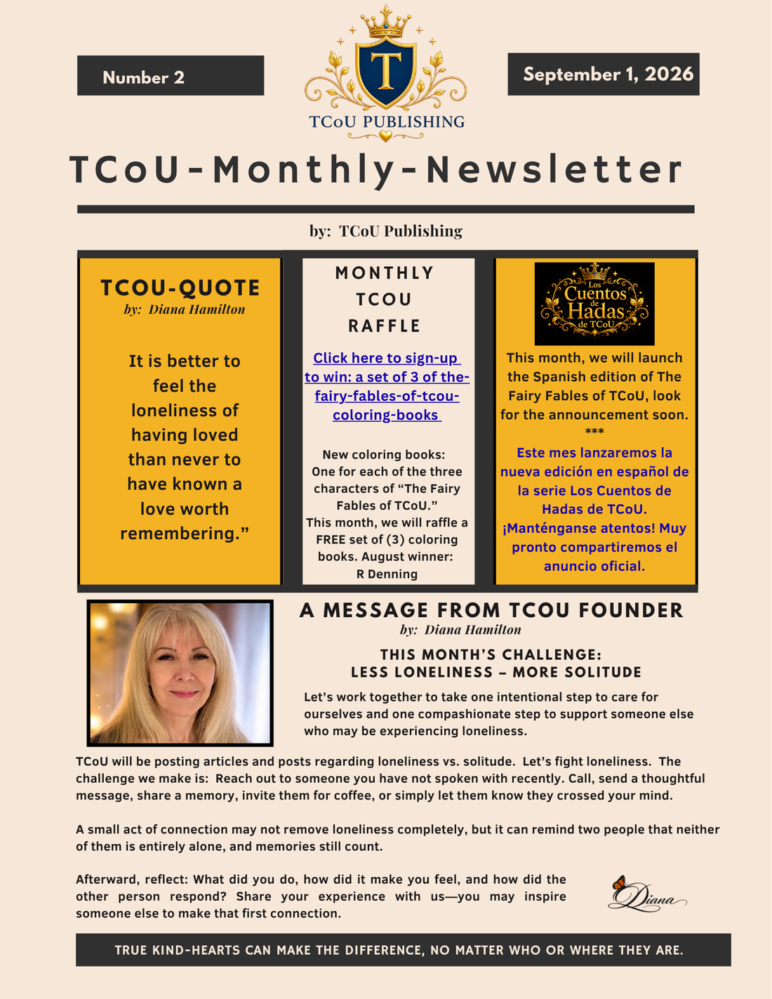 TCoU Newsletter -- September -2026