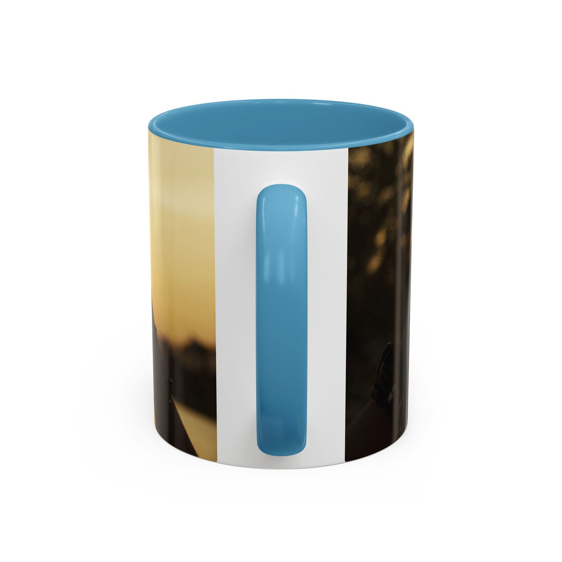 TCoU--Take Care of You -- Love Heart Sunset Accent Coffee Mug – Perfect to start your Morning choose from 11/15 oz. and many colors