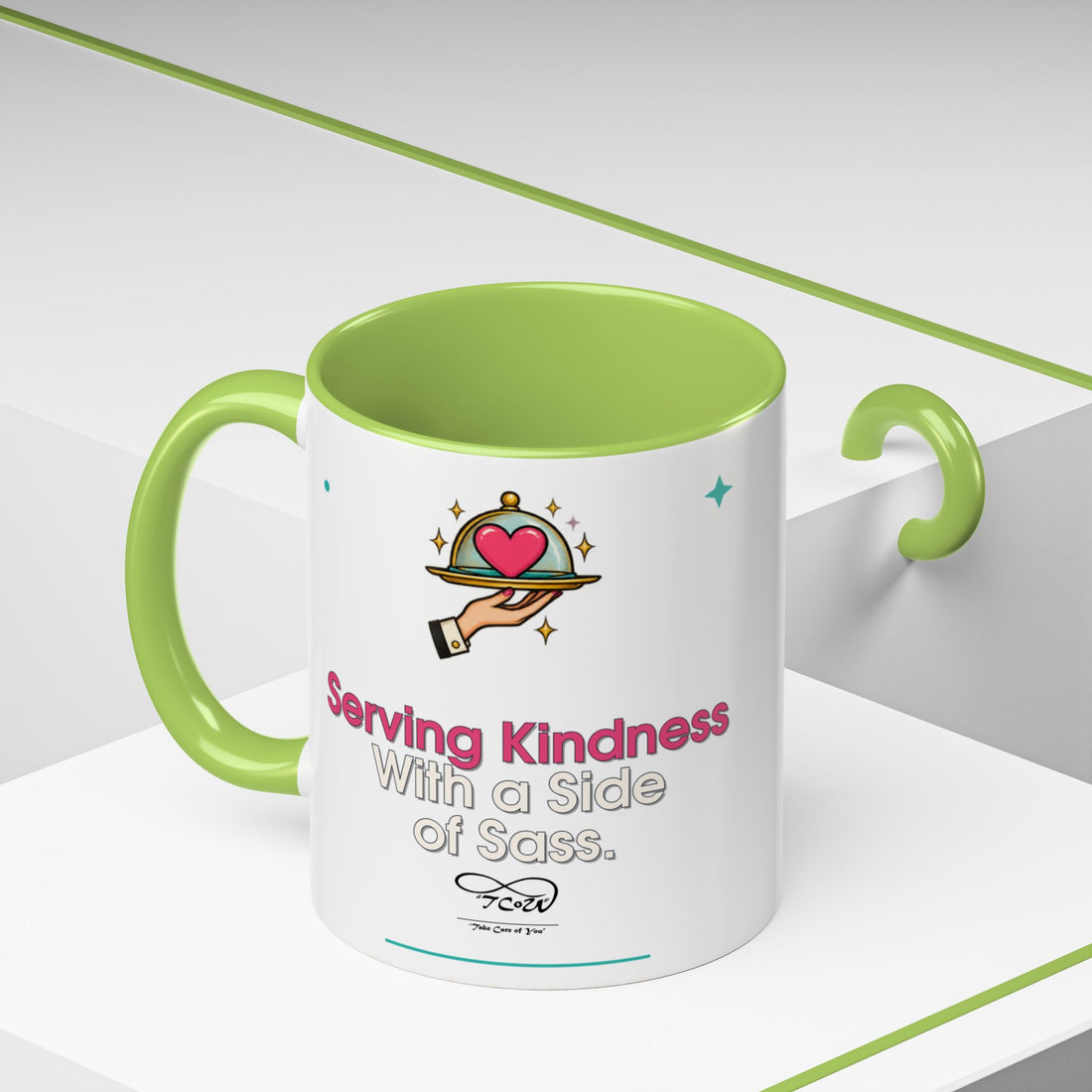 TCoU "Kindness" Coffee Mug — "Serving Kindness with a Side of Sass" Accent Mug