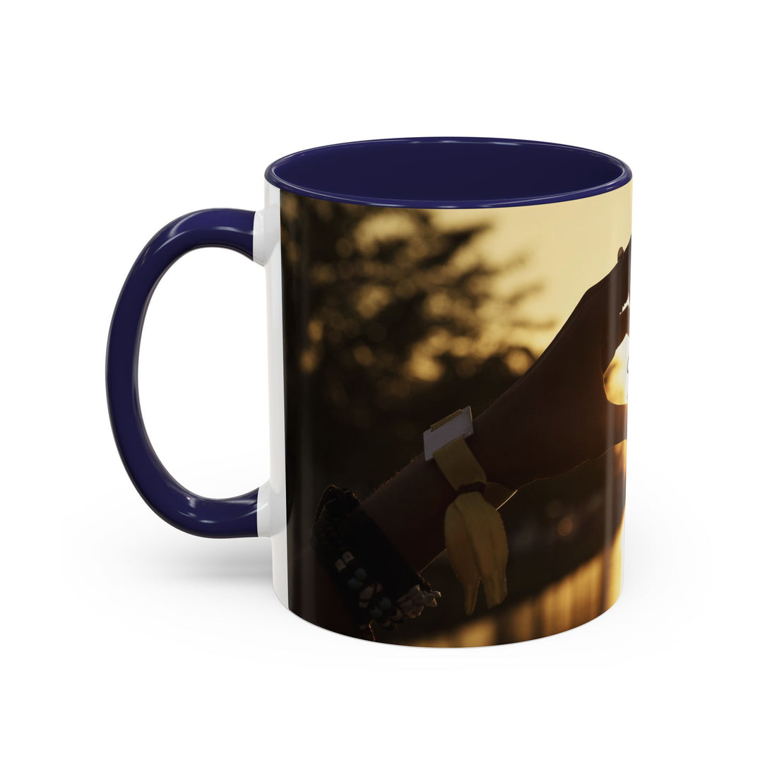 TCoU--Take Care of You -- Love Heart Sunset Accent Coffee Mug – Perfect to start your Morning choose from 11/15 oz. and many colors