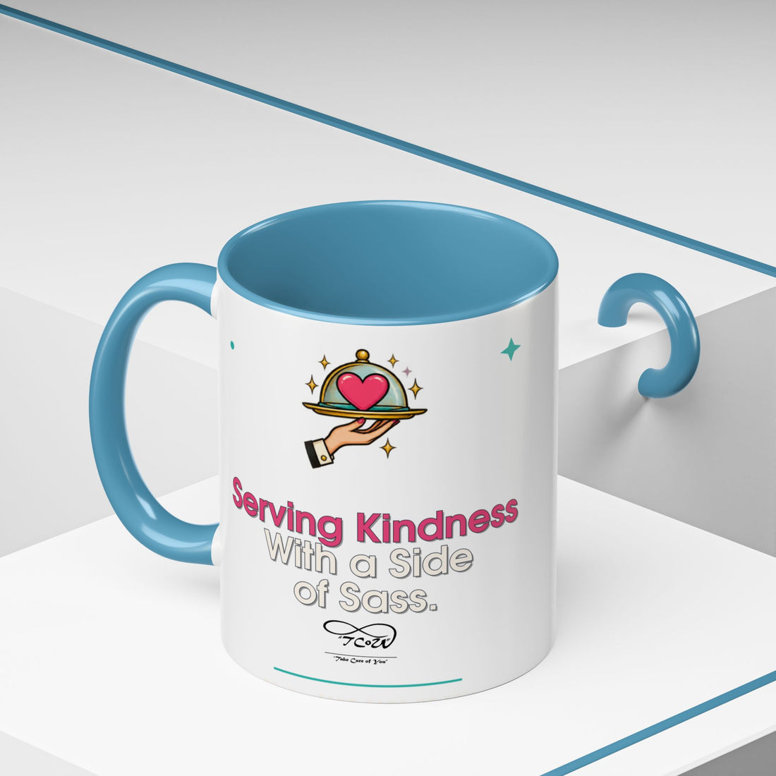 TCoU "Kindness" Coffee Mug — "Serving Kindness with a Side of Sass" Accent Mug