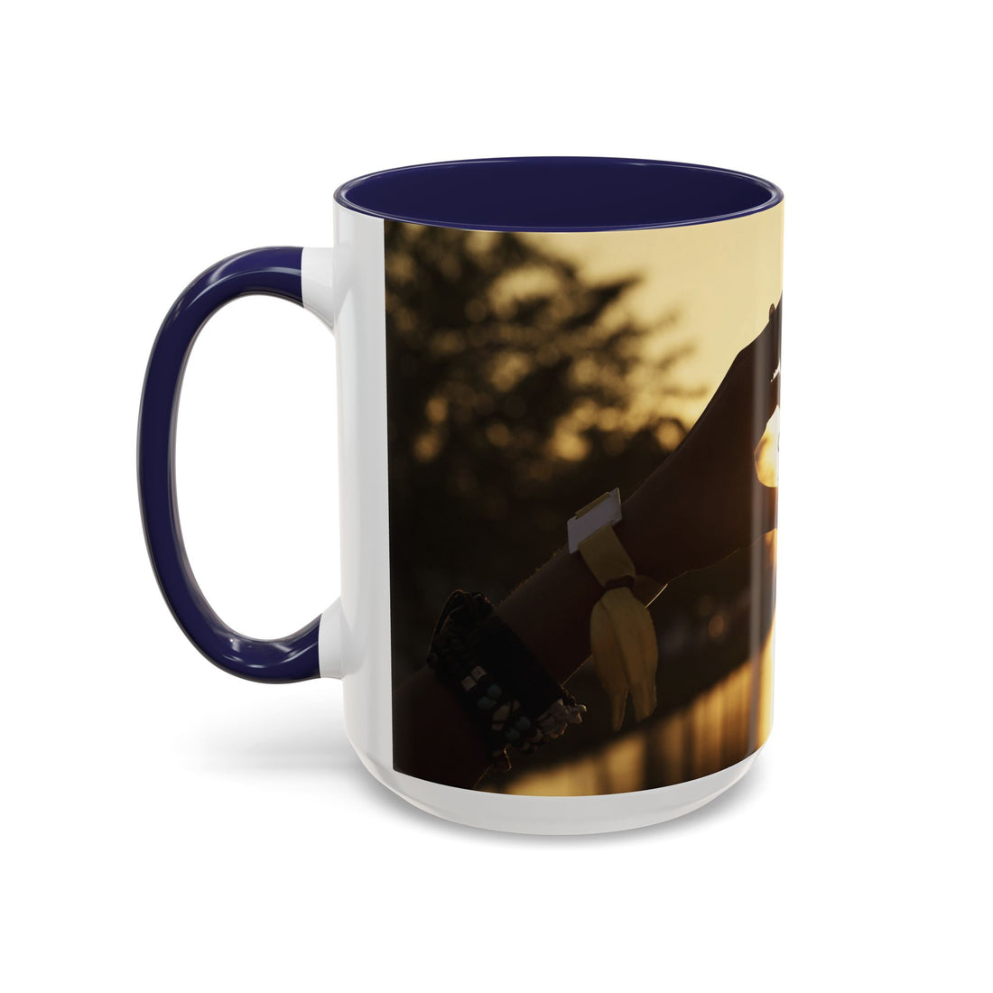 TCoU--Take Care of You -- Love Heart Sunset Accent Coffee Mug – Perfect to start your Morning choose from 11/15 oz. and many colors