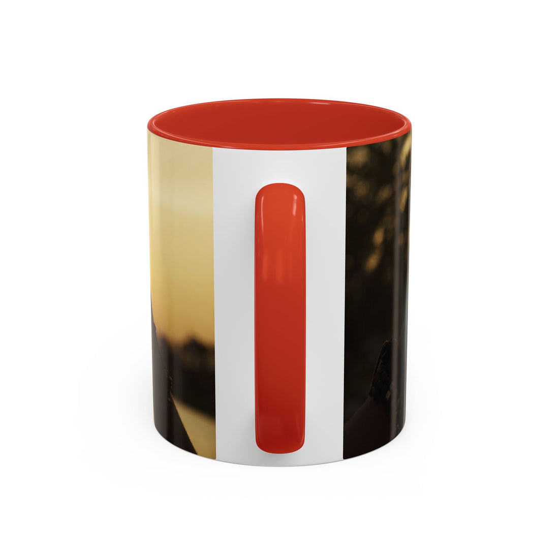 TCoU--Take Care of You -- Love Heart Sunset Accent Coffee Mug – Perfect to start your Morning choose from 11/15 oz. and many colors