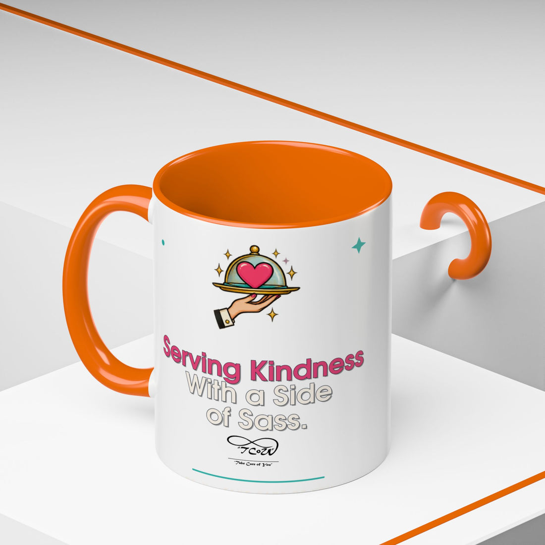 TCoU "Kindness" Coffee Mug — "Serving Kindness with a Side of Sass" Accent Mug