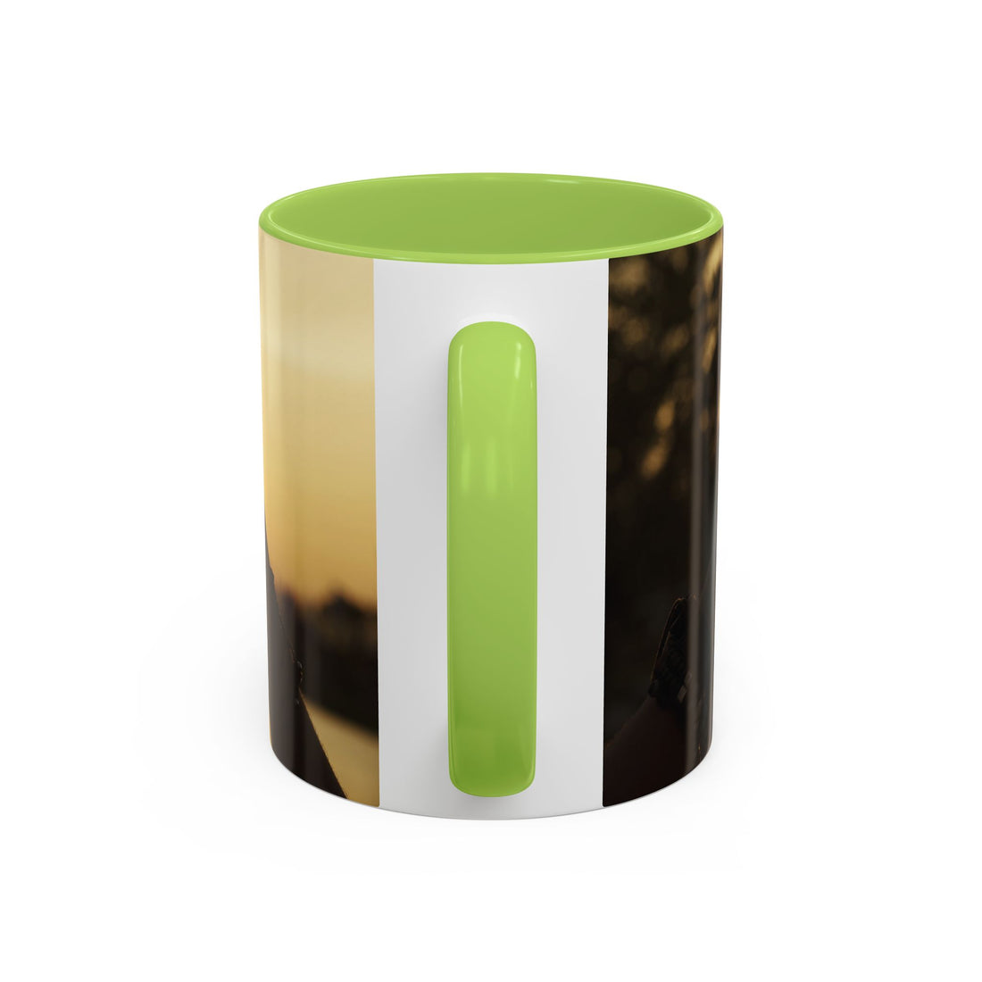 TCoU--Take Care of You -- Love Heart Sunset Accent Coffee Mug – Perfect to start your Morning choose from 11/15 oz. and many colors