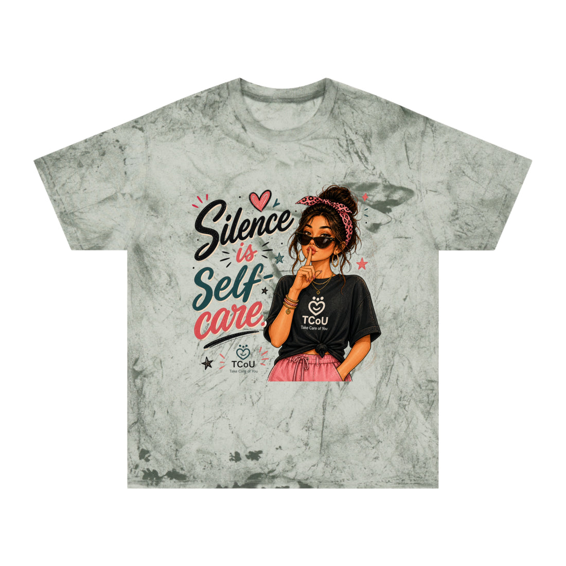 "Silence Is Self-Care" Sassy Graphic Tee — Women’s Empowerment Self-Love Shirt