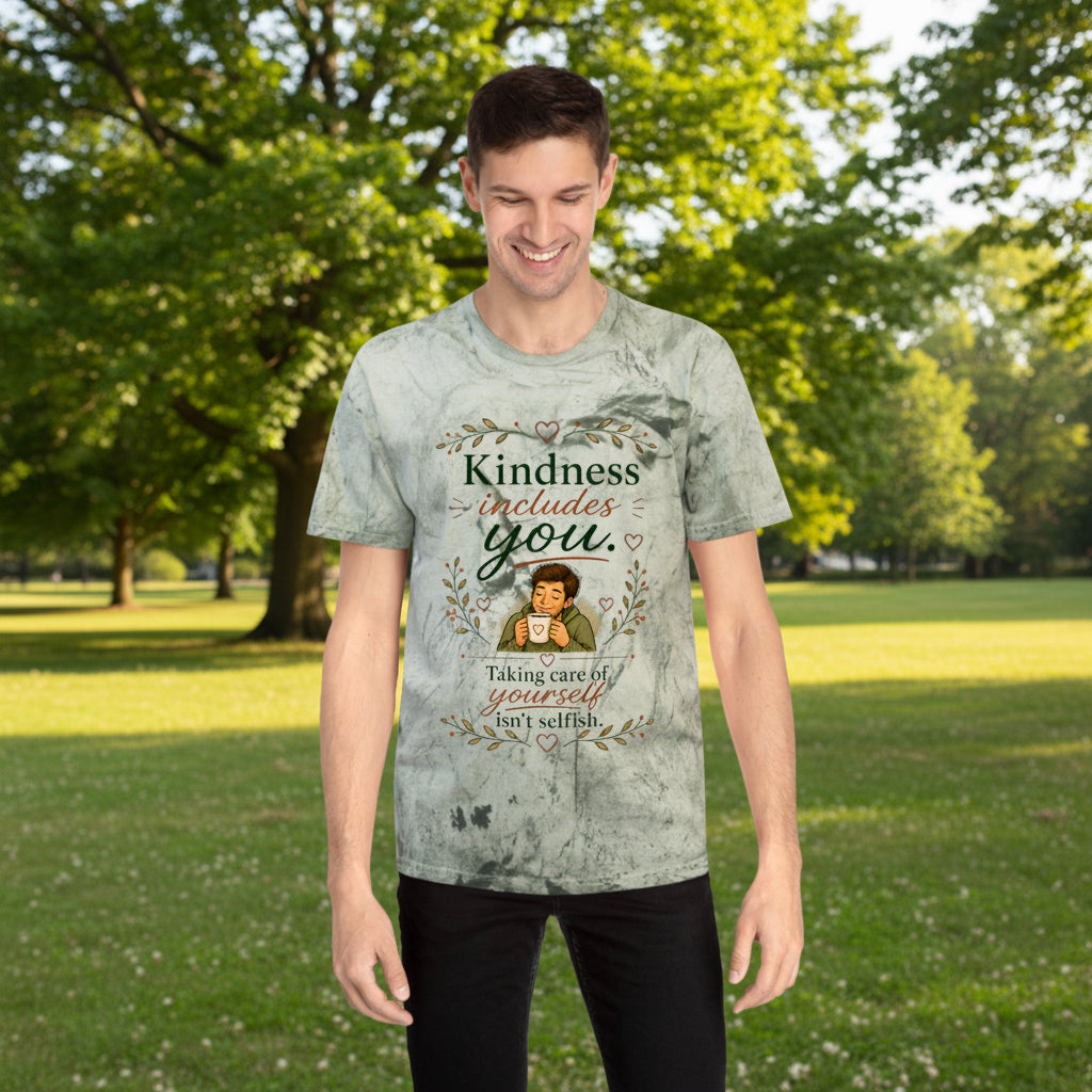"Kindness Includes You, be kind" Self-Care, Unisex Graphic T-Shirt