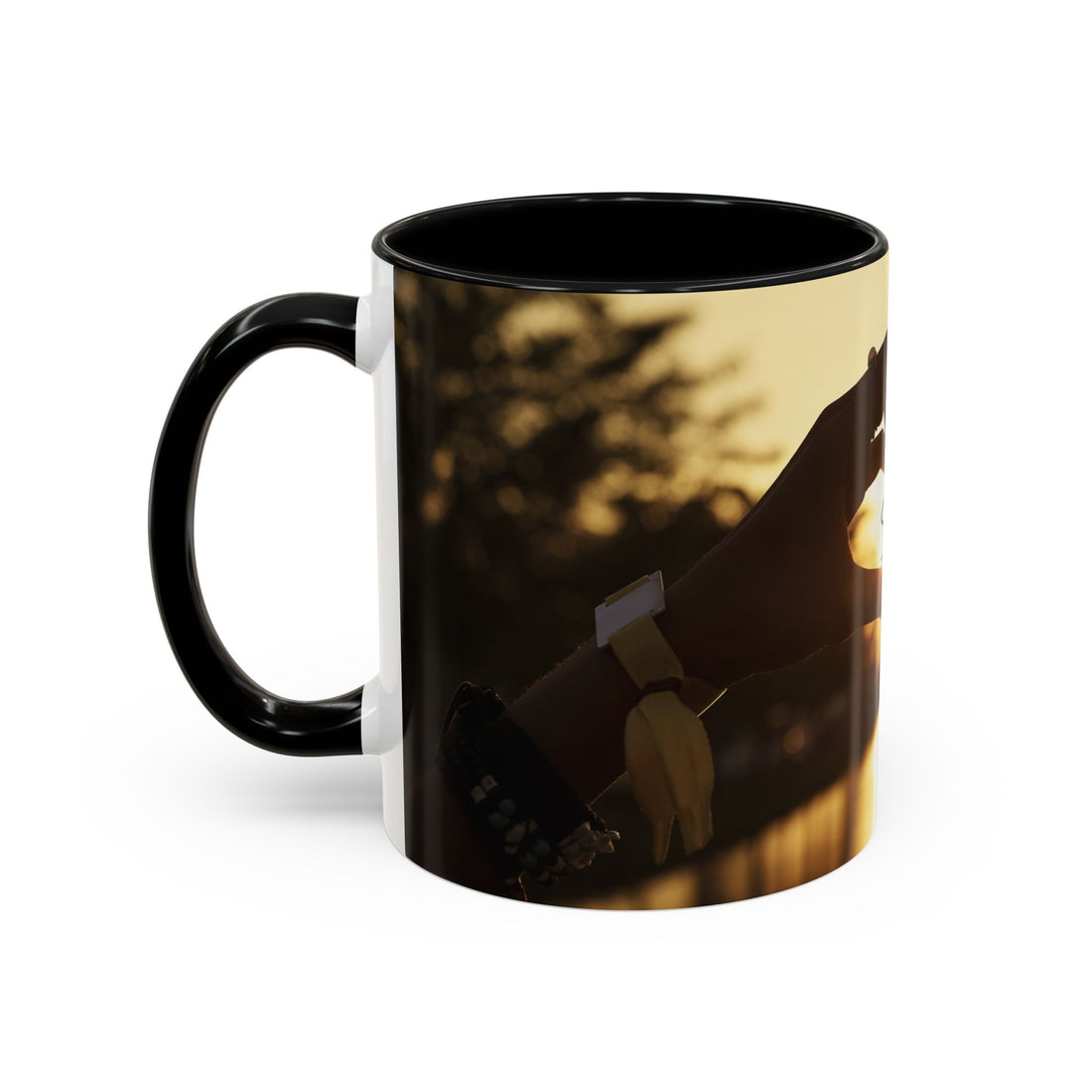 TCoU--Take Care of You -- Love Heart Sunset Accent Coffee Mug – Perfect to start your Morning choose from 11/15 oz. and many colors