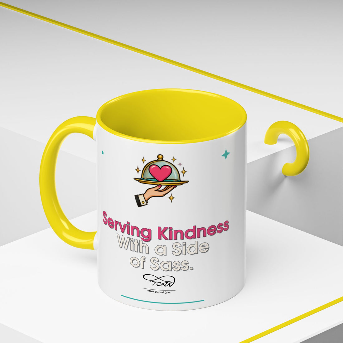 TCoU "Kindness" Coffee Mug — "Serving Kindness with a Side of Sass" Accent Mug