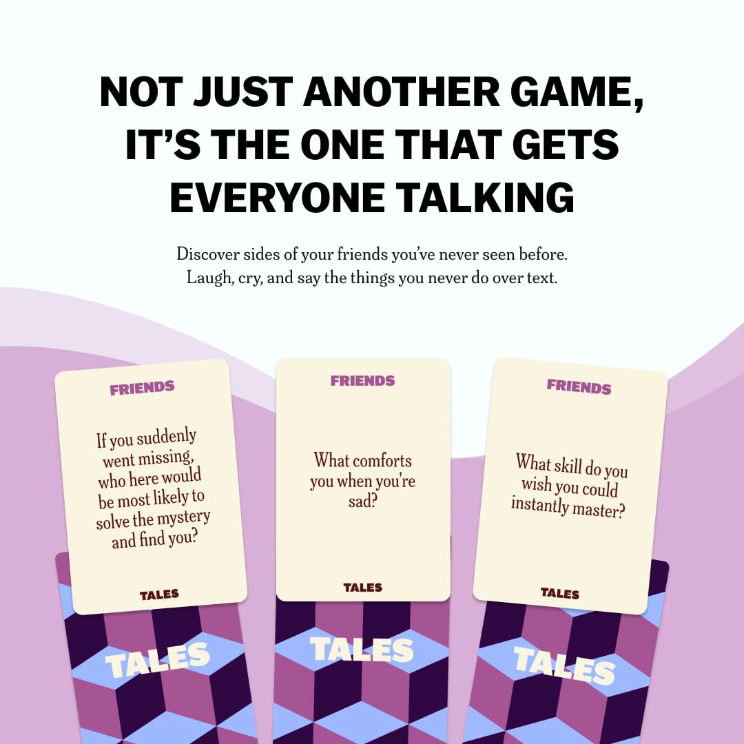 Party game--TALES 150 Life Story Interview Kit, Conversation Cards, for Grandparents, Parents, Families, Adults, Game Night, Road Trips, Dinner Table, Getting to Know You (New Edition), TCoU Recommendations from Amazon Products