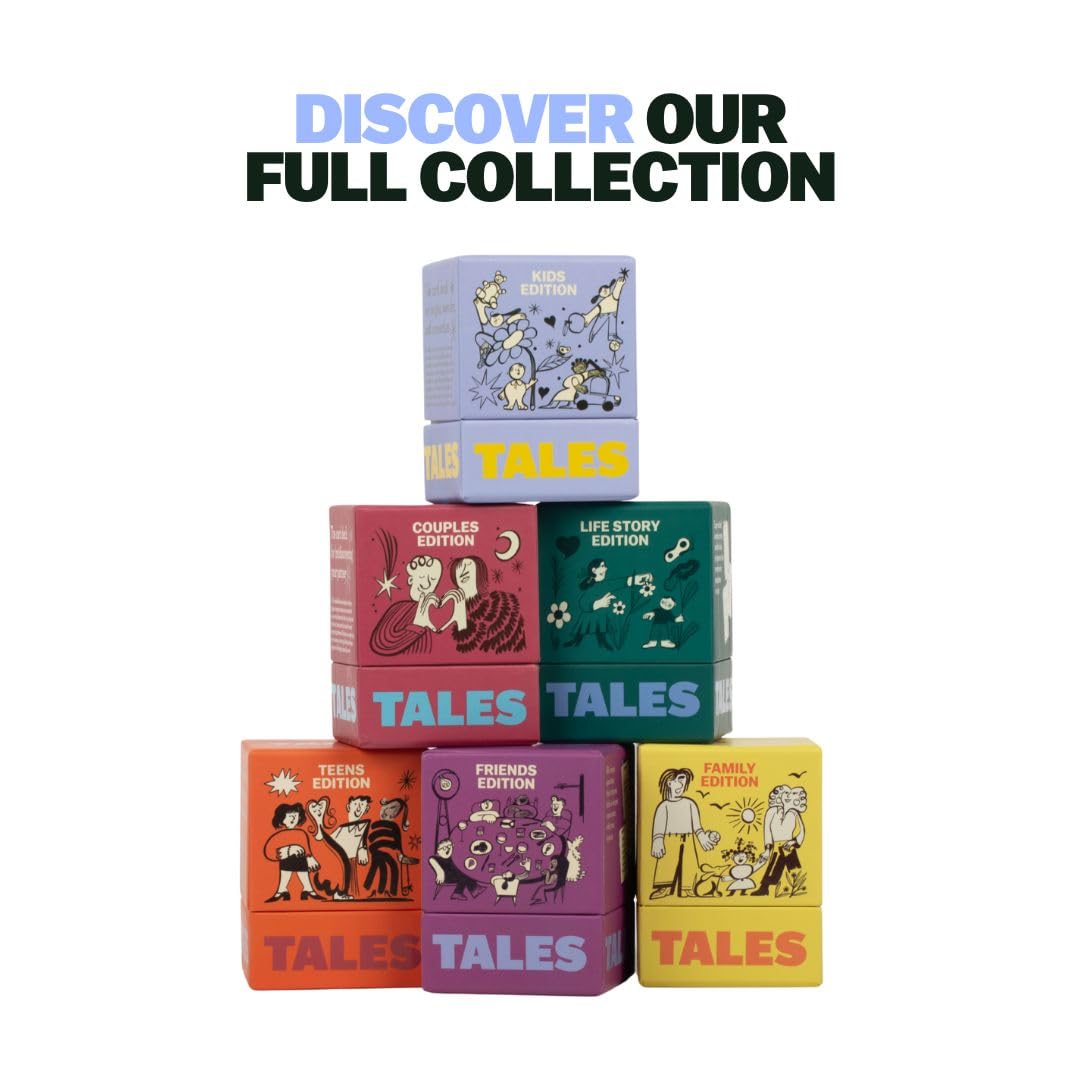 Party game--TALES 150 Life Story Interview Kit, Conversation Cards, for Grandparents, Parents, Families, Adults, Game Night, Road Trips, Dinner Table, Getting to Know You (New Edition), TCoU Recommendations from Amazon Products