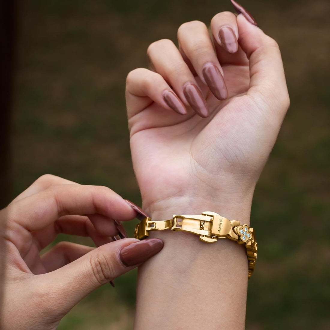 MagnetRX® Magnetic Bracelets for Women — Premium Four Leaf Clover Bracelet with Crystals and Ultra Strength Magnets — Adjustable Length with Included Sizing Tool (Gold), TCoU Recommendations from Amazon Products