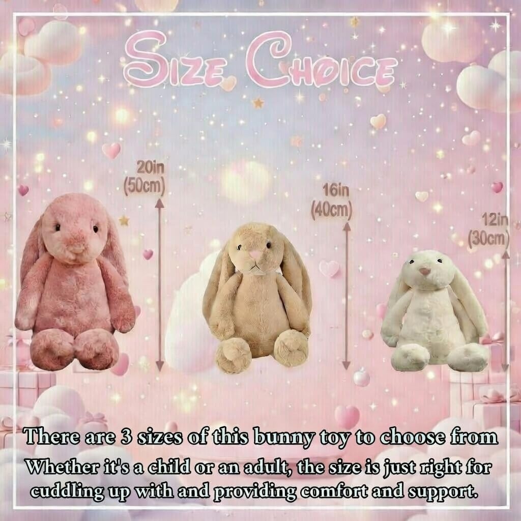Personalized Bunny Stuffed Animal with Embroidered Child's Name, Handmade Custom Plush Toy for Girl or Boy, TCoU Recommendations from Amazon Products