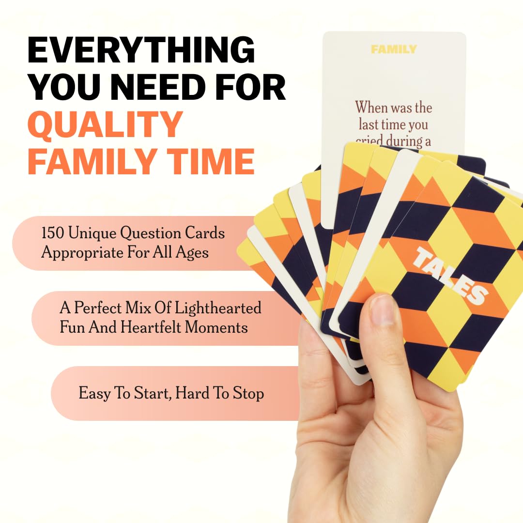 Party game--TALES 150 Life Story Interview Kit, Conversation Cards, for Grandparents, Parents, Families, Adults, Game Night, Road Trips, Dinner Table, Getting to Know You (New Edition), TCoU Recommendations from Amazon Products