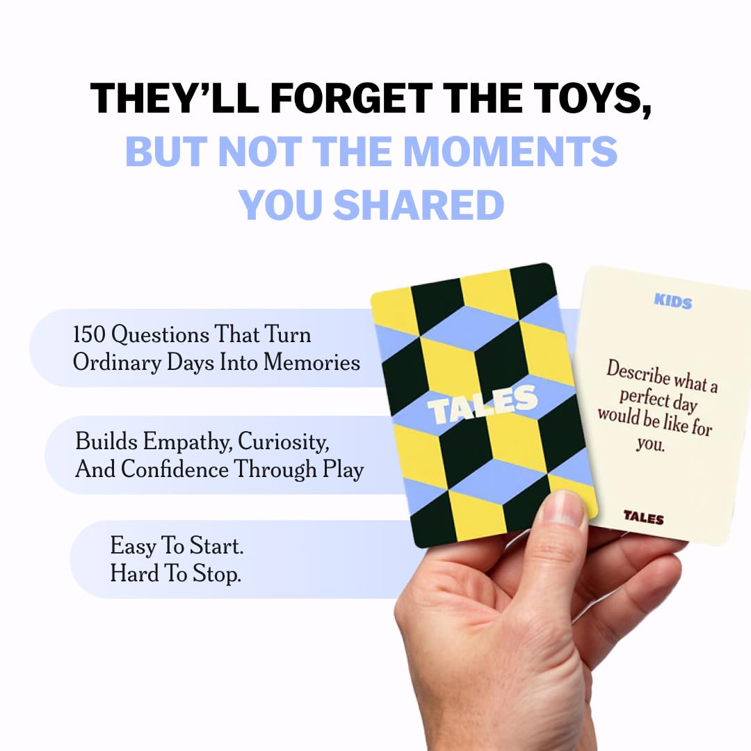 Party game--TALES 150 Life Story Interview Kit, Conversation Cards, for Grandparents, Parents, Families, Adults, Game Night, Road Trips, Dinner Table, Getting to Know You (New Edition), TCoU Recommendations from Amazon Products