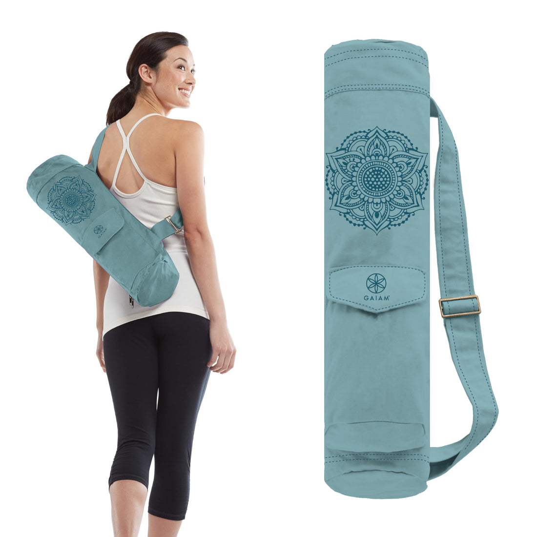 Yoga Mat Bag, Full-Zipper Yoga Mat Carrier with Adjustable Strap, Front & Exterior Phone Pocket with Earbuds Slit, Gaiam Cargo, TCoU Recommendations from Amazon Products
