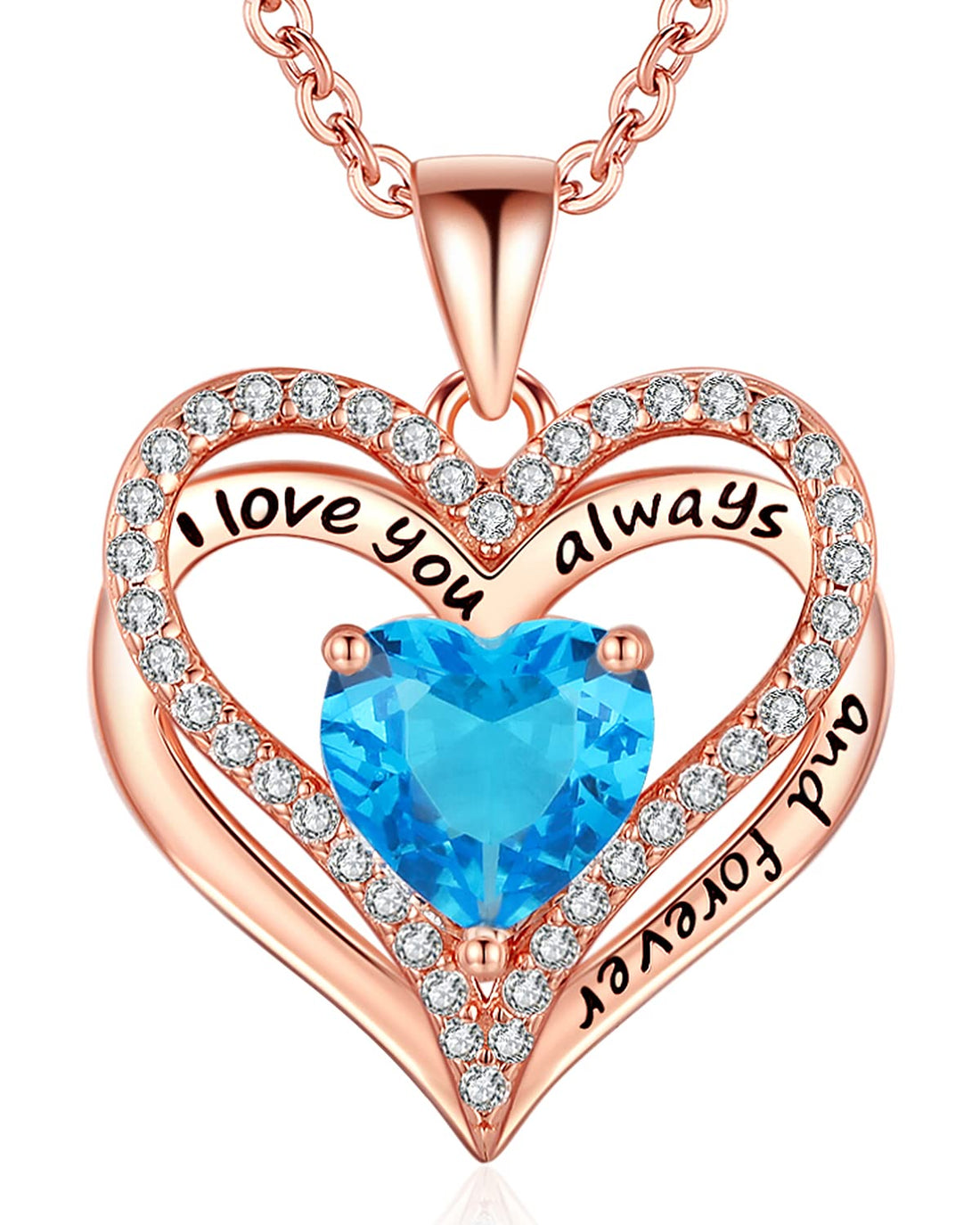 Always & Forever--I Love you Heart Necklace--S925 Sterling Silver Necklace for Women, TCoU Recommendations from Amazon Products