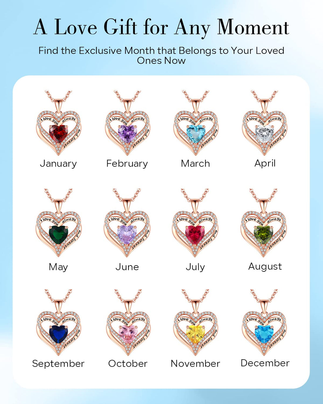 Always & Forever--I Love you Heart Necklace--S925 Sterling Silver Necklace for Women, TCoU Recommendations from Amazon Products