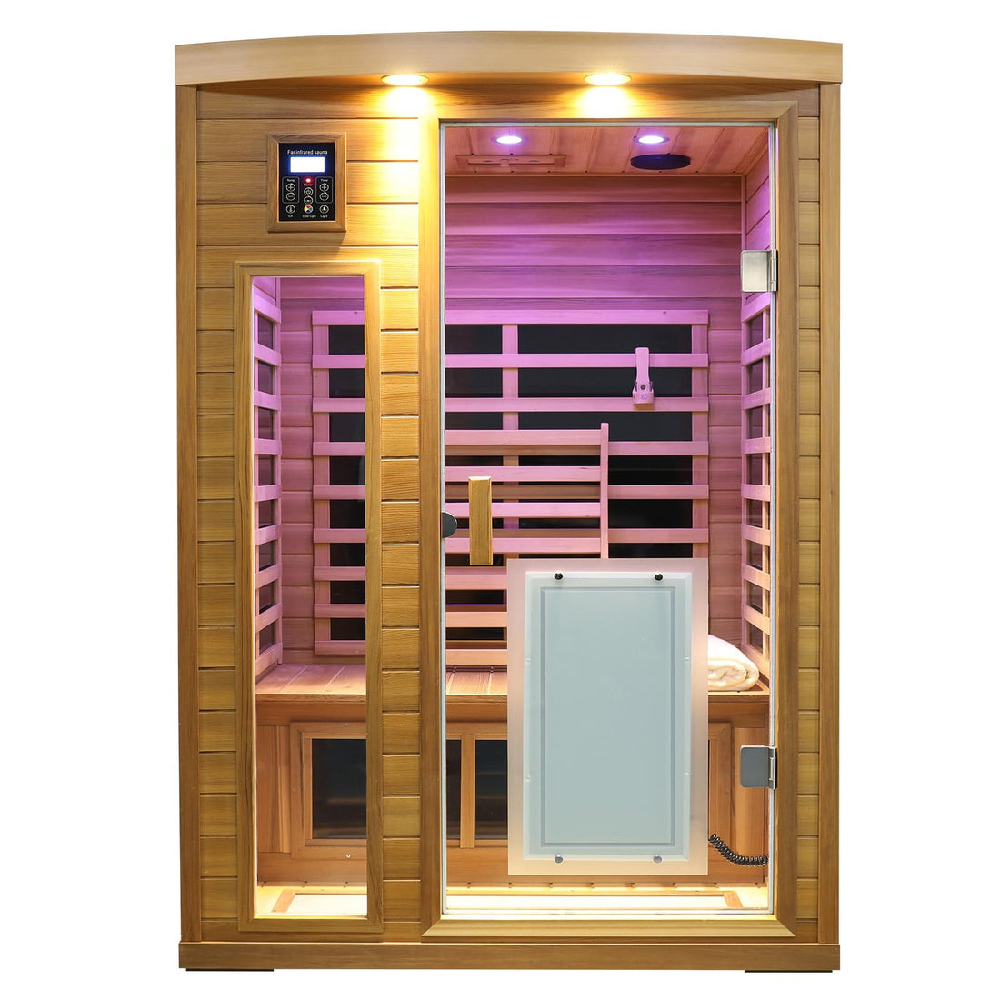 Home Sauna--Smart APP Control 2-3 Person Ultra Low EMF (0-5mG) Far Infrared Sauna for Home, 1520W Hemlock Wood Sauna Room with Bluetooth Speaker & Chromotherapy Lights, LCD Touch Panel, Constant Temperature Cover-TCoU Recommendations from Amazon Products