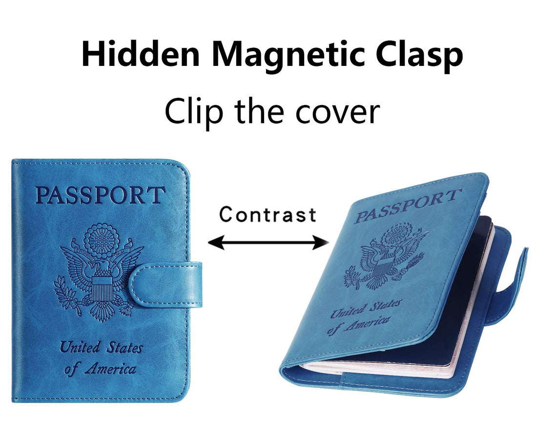 Passport Holder Cover Wallet RFID Blocking Leather Card Case Travel Accessories for Women Men (Pink)-TCoU Recommendations from Amazon Products