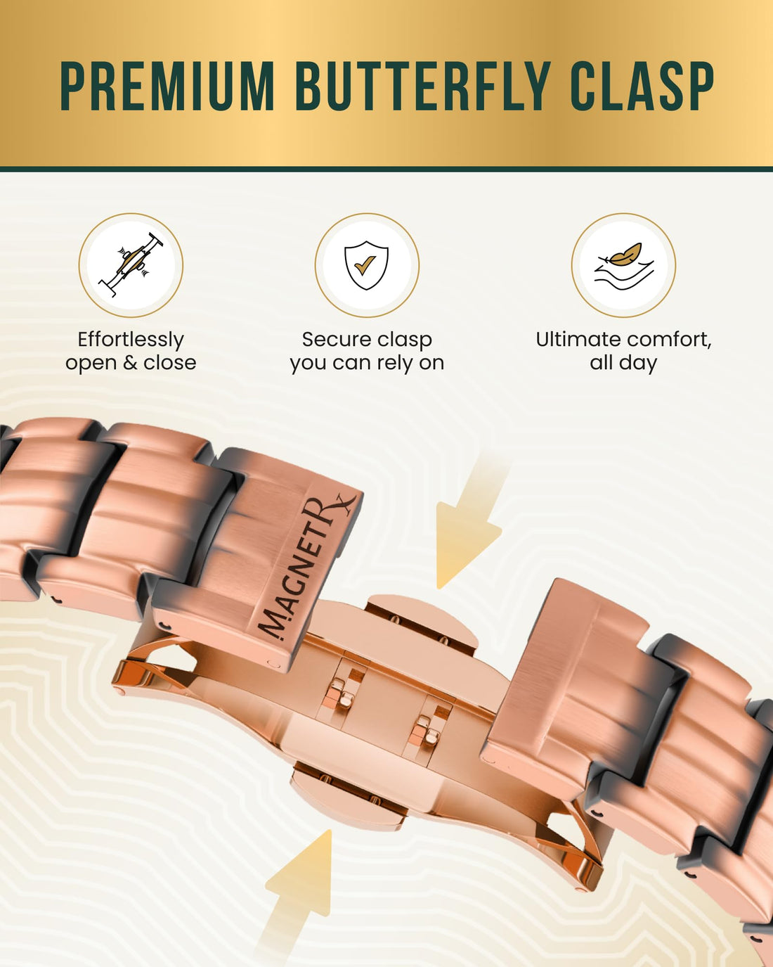 MagnetRX® Magnetic Copper Bracelet for Men — EllipseMAX 5X Strength 5,000 Gauss Magnets — Designed in USA & Patent Pending — Premium Mens Copper Bracelet with Adjustable Length, TCoU Recommendations from Amazon Products