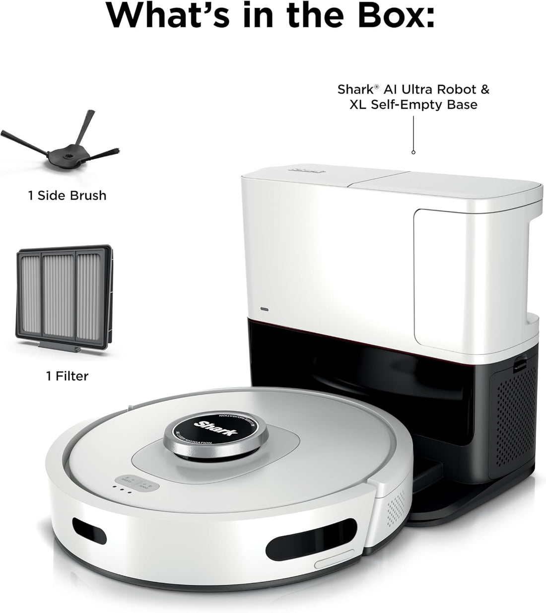 XX-Shop Amazon Products-TCoU affiliate--Shark AV2511AE AI Ultra Robot Vacuum, Black/Silver, Carpet and Hard Floor
