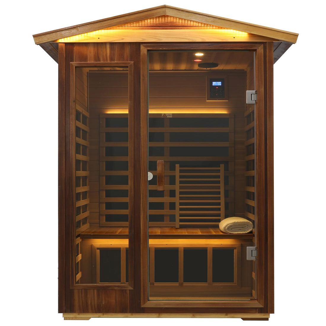 Home Sauna--Smart APP Control 2-3 Person Ultra Low EMF (0-5mG) Far Infrared Sauna for Home, 1520W Hemlock Wood Sauna Room with Bluetooth Speaker & Chromotherapy Lights, LCD Touch Panel, Constant Temperature Cover-TCoU Recommendations from Amazon Products