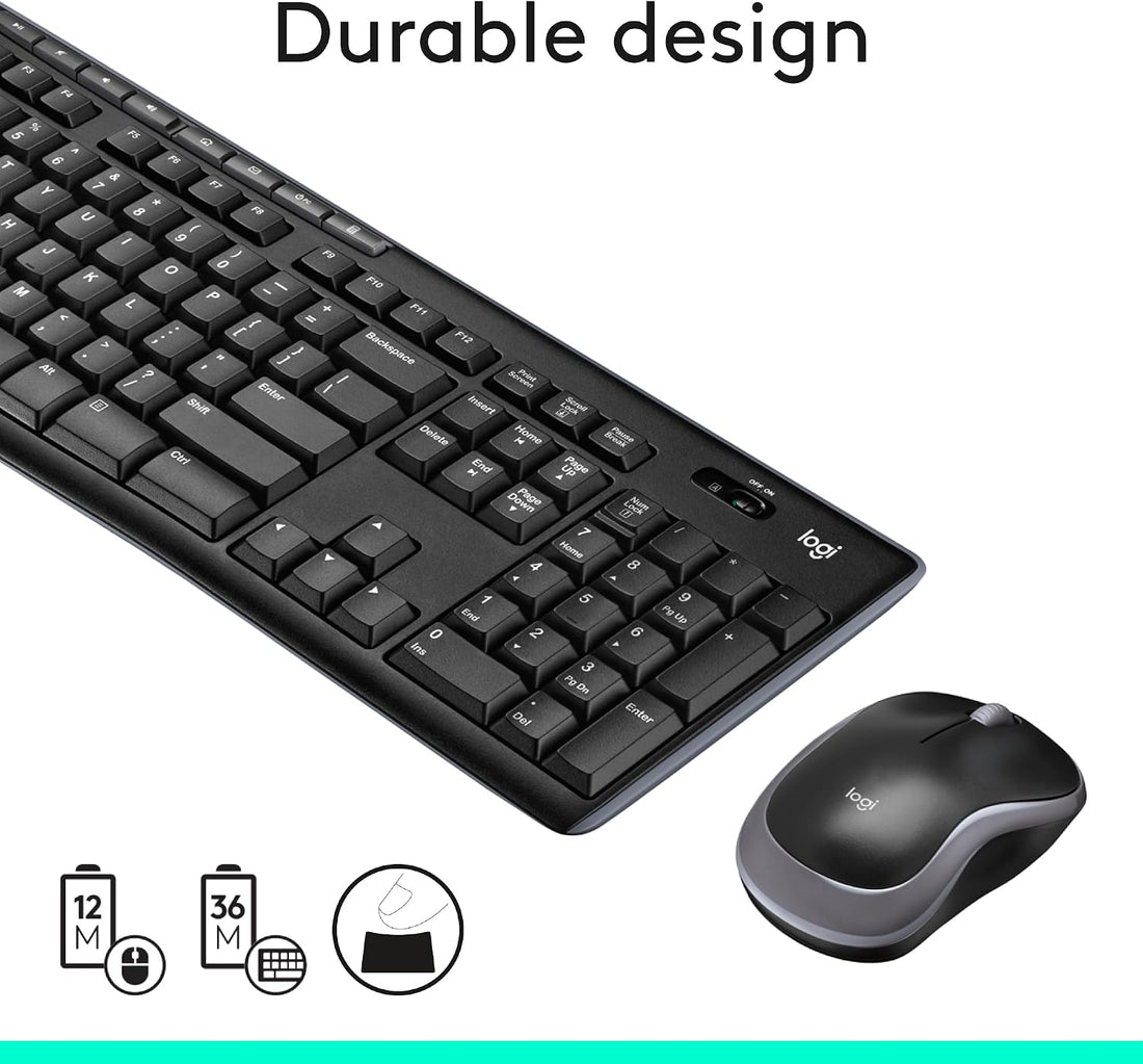 XX-Shop Amazon Products-TCoU affiliate--Logitech MK270 Full Size Wireless Keyboard and Mouse Combo - Black