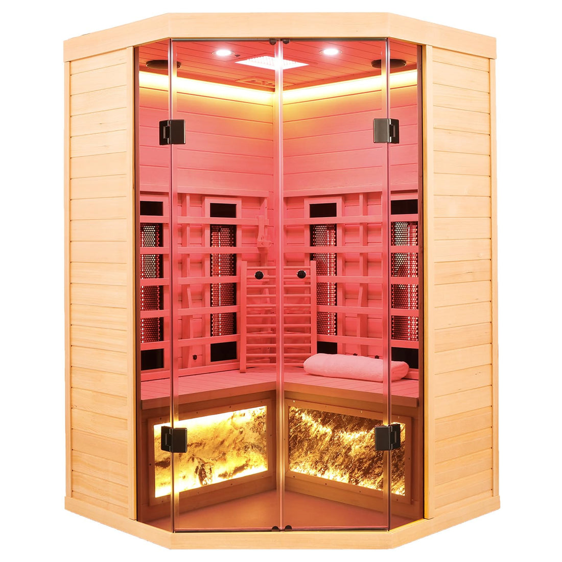 Home Sauna--Smart APP Control 2-3 Person Ultra Low EMF (0-5mG) Far Infrared Sauna for Home, 1520W Hemlock Wood Sauna Room with Bluetooth Speaker & Chromotherapy Lights, LCD Touch Panel, Constant Temperature Cover-TCoU Recommendations from Amazon Products