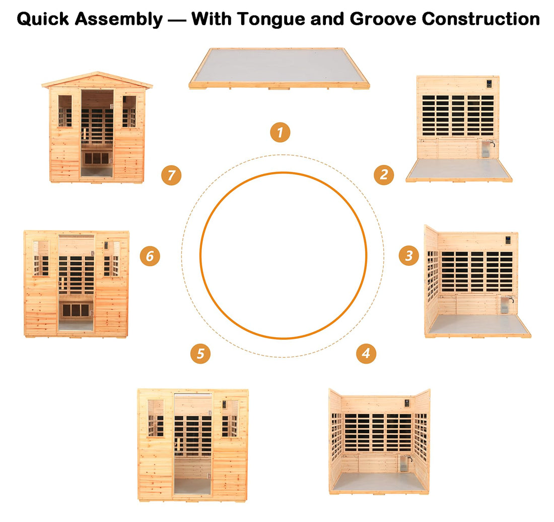 Home Sauna--Smart APP Control 2-3 Person Ultra Low EMF (0-5mG) Far Infrared Sauna for Home, 1520W Hemlock Wood Sauna Room with Bluetooth Speaker & Chromotherapy Lights, LCD Touch Panel, Constant Temperature Cover-TCoU Recommendations from Amazon Products