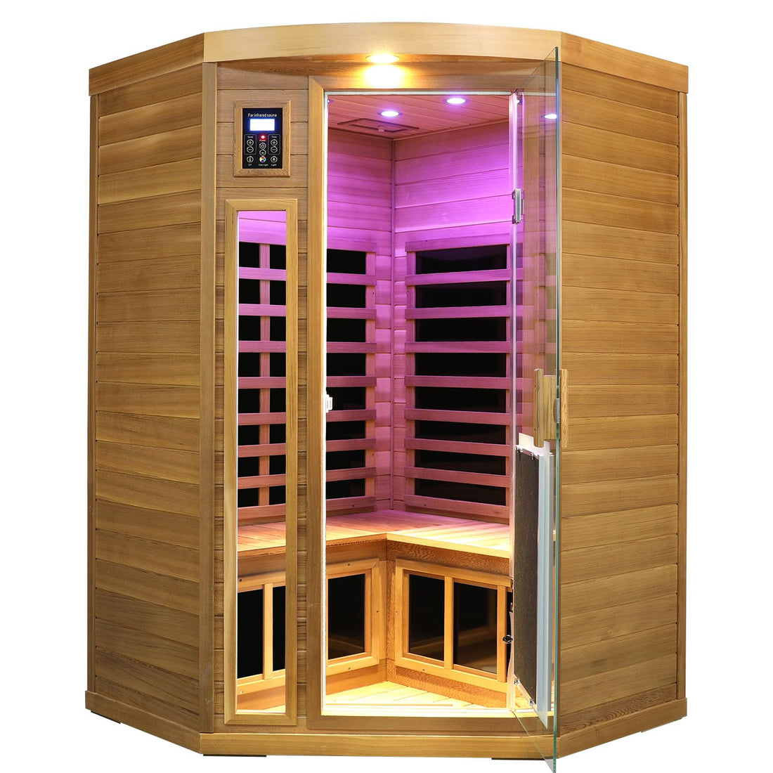 Home Sauna--Smart APP Control 2-3 Person Ultra Low EMF (0-5mG) Far Infrared Sauna for Home, 1520W Hemlock Wood Sauna Room with Bluetooth Speaker & Chromotherapy Lights, LCD Touch Panel, Constant Temperature Cover-TCoU Recommendations from Amazon Products