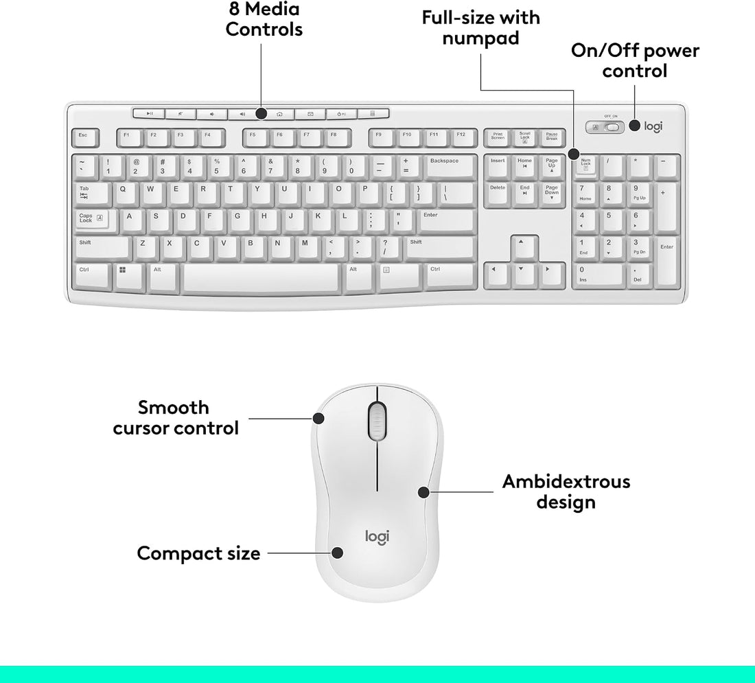 XX-Shop Amazon Products-TCoU affiliate--Logitech MK270 Full Size Wireless Keyboard and Mouse Combo - Black
