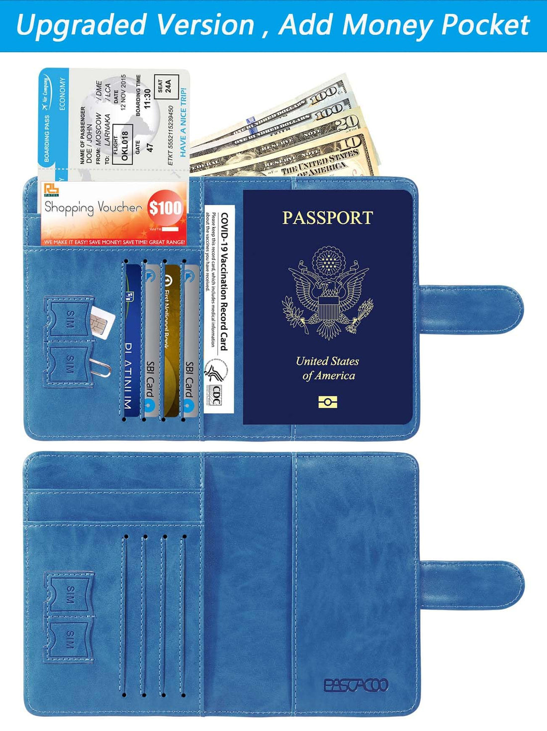 Passport Holder Cover Wallet RFID Blocking Leather Card Case Travel Accessories for Women Men (Pink)-TCoU Recommendations from Amazon Products