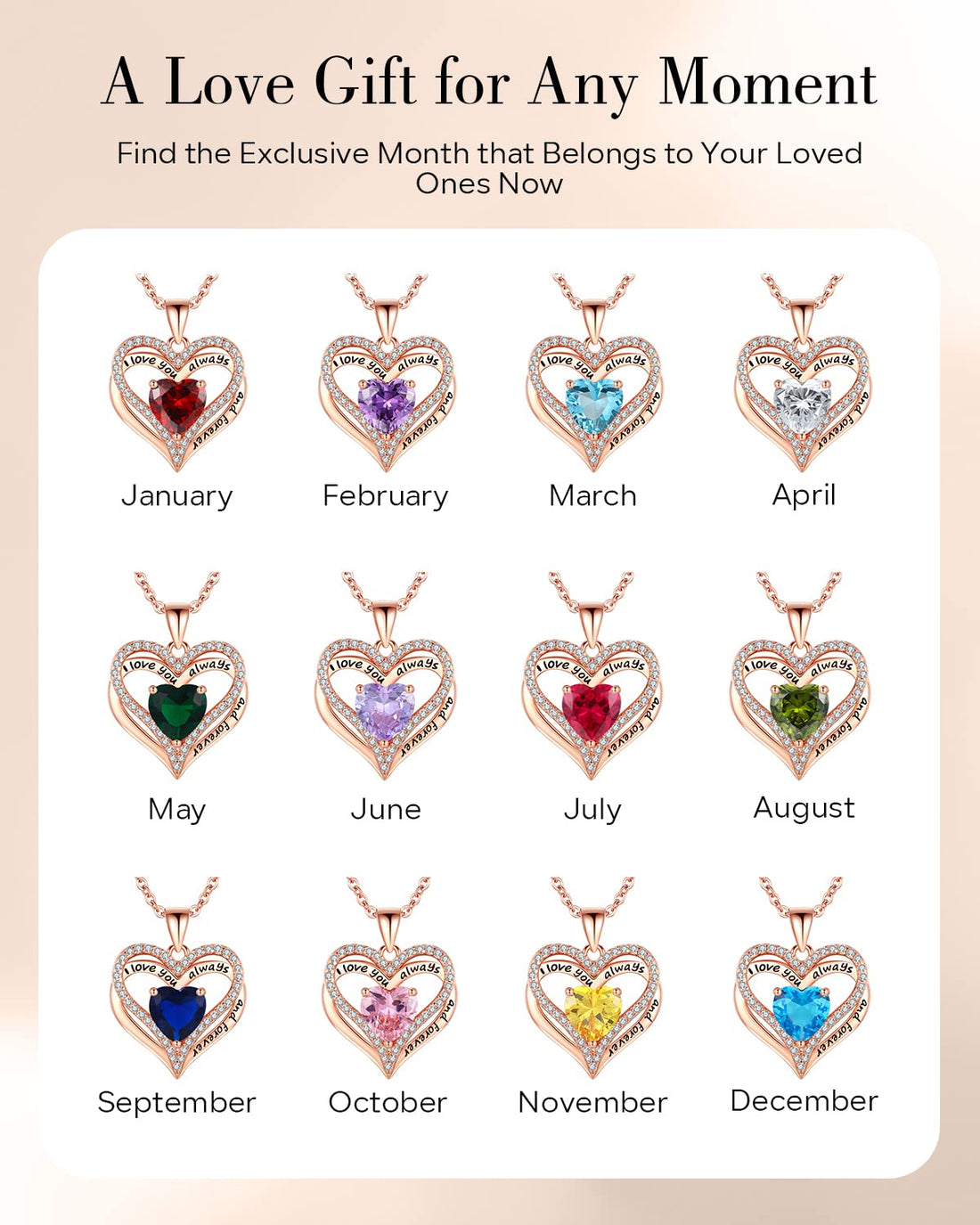 Always & Forever--I Love you Heart Necklace--S925 Sterling Silver Necklace for Women, TCoU Recommendations from Amazon Products
