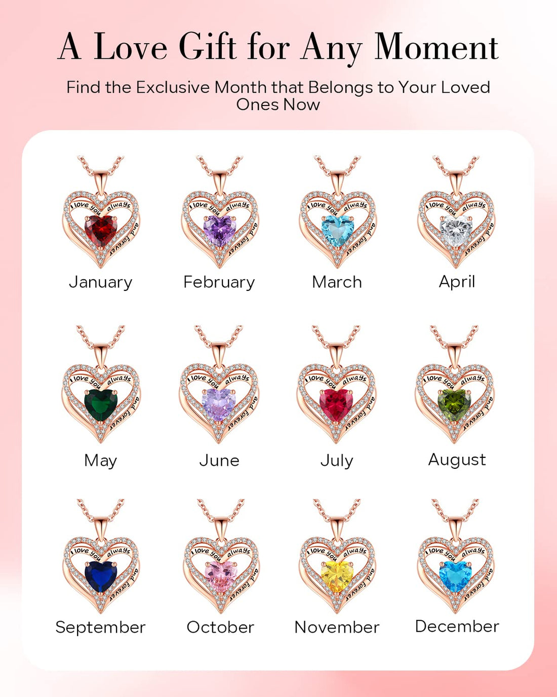 Always & Forever--I Love you Heart Necklace--S925 Sterling Silver Necklace for Women, TCoU Recommendations from Amazon Products