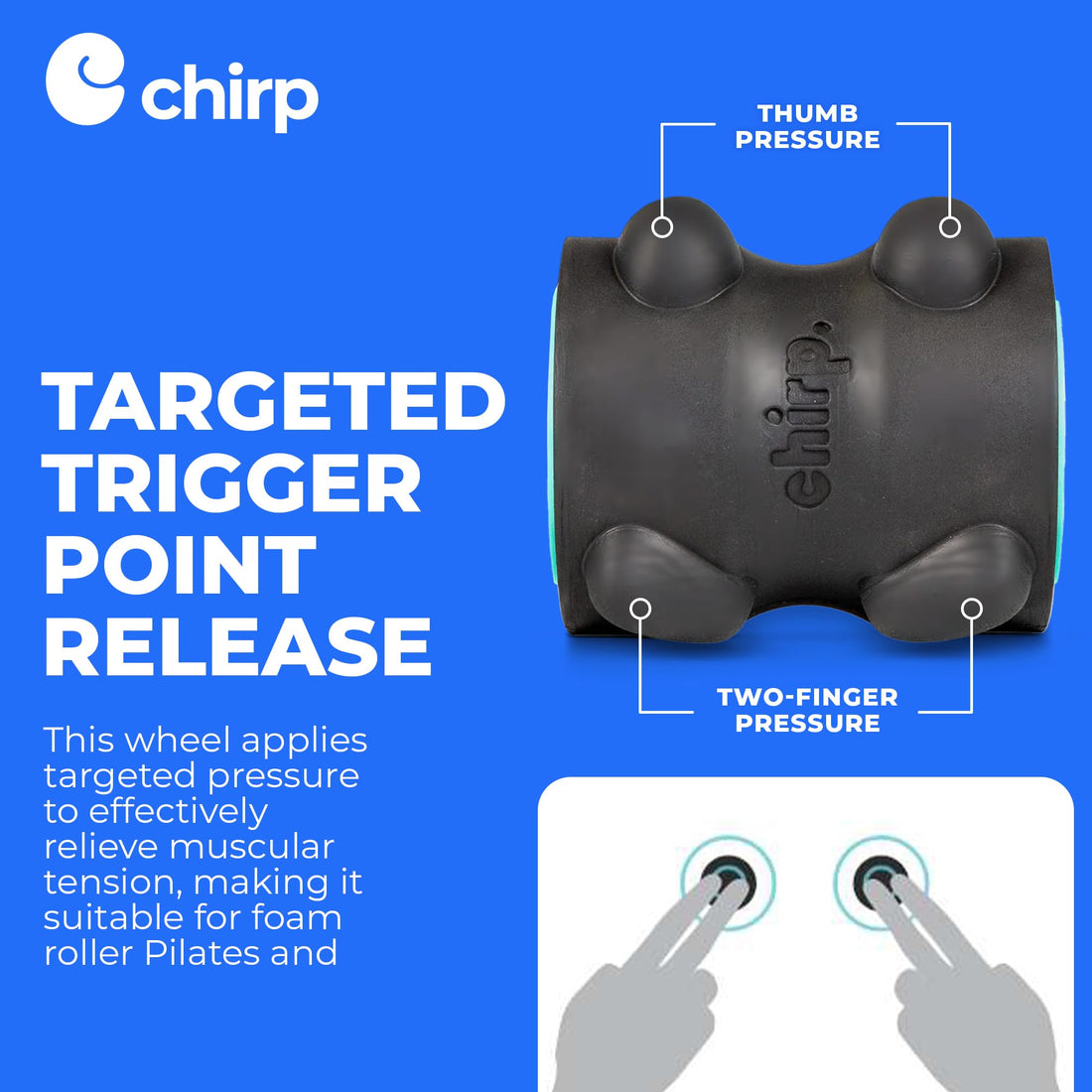 Neck Massager--Chirp Wheel XR Massage Roller for Neck & Headache Relief – Rejuvenate Body, Spinal Care & Tension Through Thumb Pressure Release, TCoU Recommendations from Amazon Prod