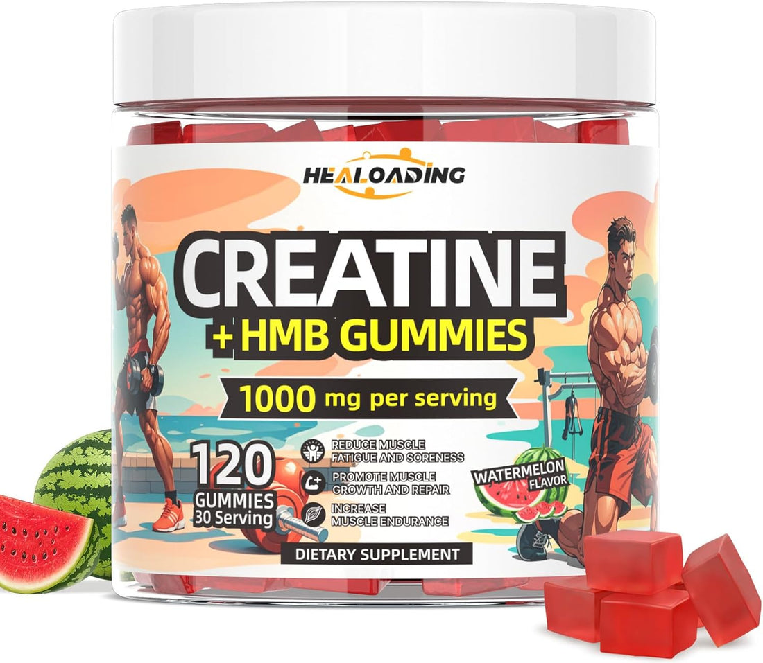 Creatine Monohydrate Gummies HMB Supplements for Men - Creatine and HMB Supplement for Boost Strength Performance Build Muscle Supports and Muscle Growth & Recovery, TCoU Recommendations from Amazon Products