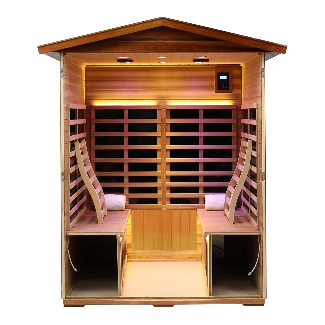 Home Sauna--Smart APP Control 2-3 Person Ultra Low EMF (0-5mG) Far Infrared Sauna for Home, 1520W Hemlock Wood Sauna Room with Bluetooth Speaker & Chromotherapy Lights, LCD Touch Panel, Constant Temperature Cover-TCoU Recommendations from Amazon Products