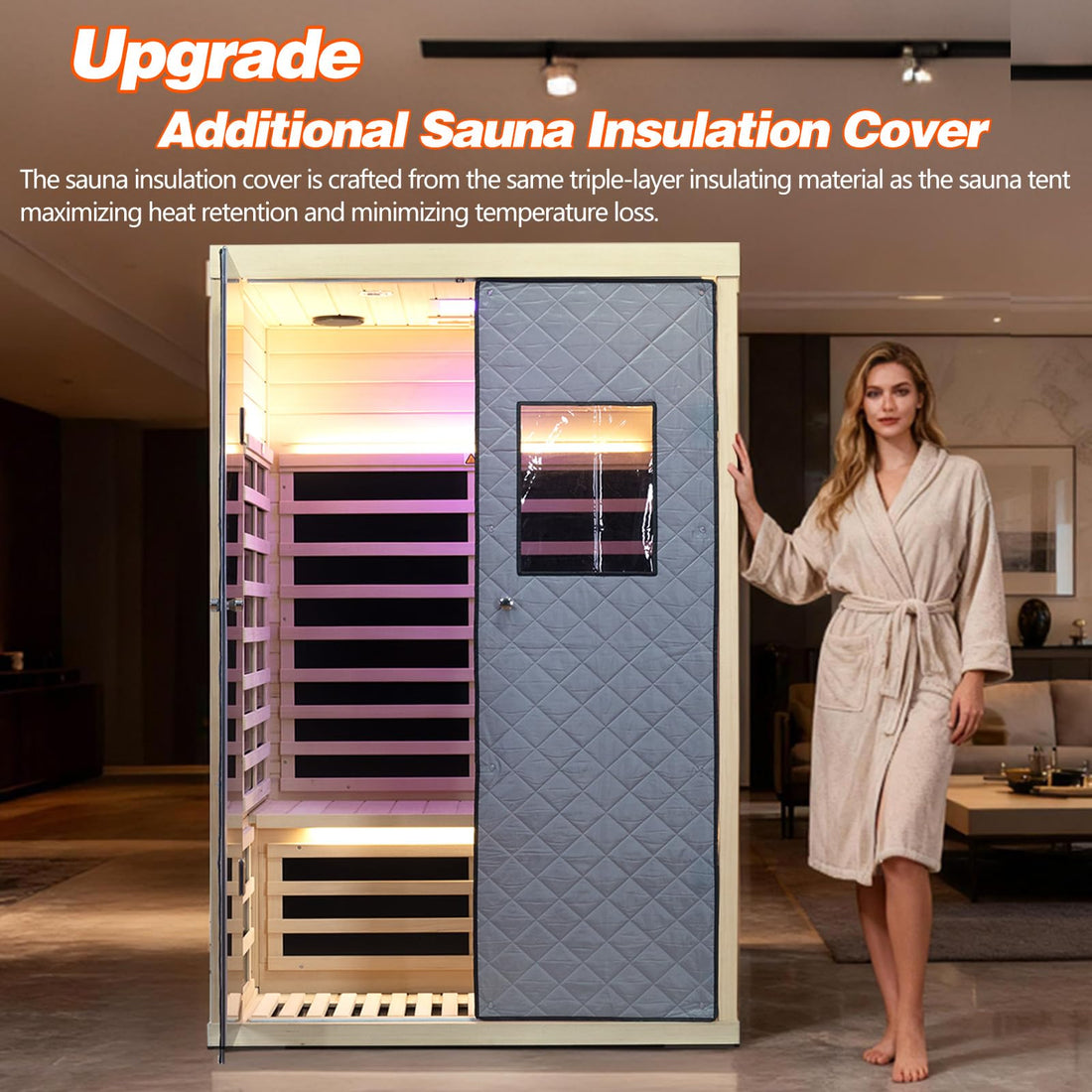 Home Sauna--Smart APP Control 2-3 Person Ultra Low EMF (0-5mG) Far Infrared Sauna for Home, 1520W Hemlock Wood Sauna Room with Bluetooth Speaker & Chromotherapy Lights, LCD Touch Panel, Constant Temperature Cover-TCoU Recommendations from Amazon Products