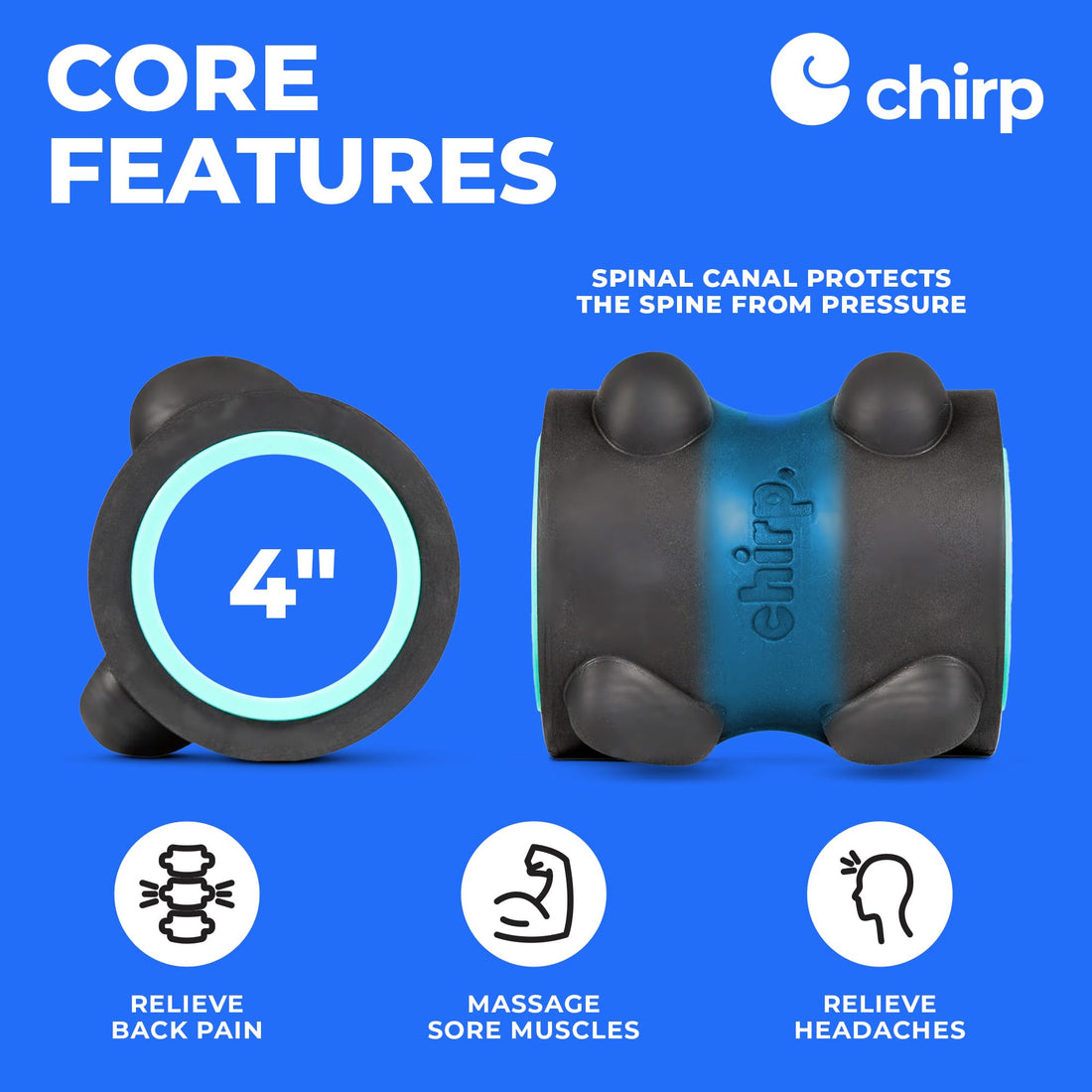 Neck Massager--Chirp Wheel XR Massage Roller for Neck & Headache Relief – Rejuvenate Body, Spinal Care & Tension Through Thumb Pressure Release, TCoU Recommendations from Amazon Prod