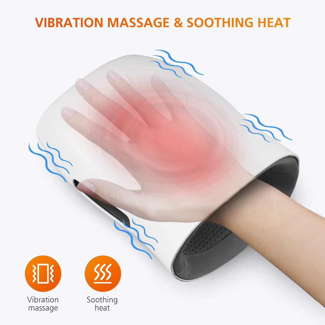 Hand Massager with Heat and Compression, Vibration, Cordless Hand Massager for Arthritis, Carpal Tunnel, Gifts for Women, Men, Mom (Black)-made by Snailax--TCoU Recommendations from Amazon Products