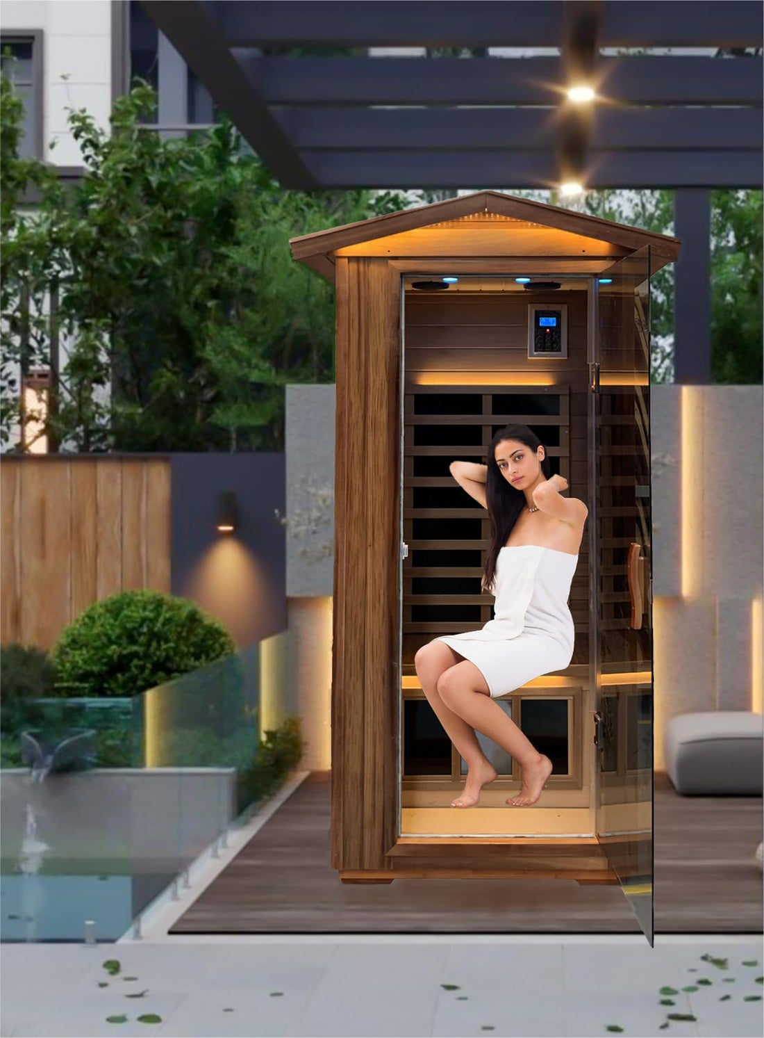 Home Sauna--Smart APP Control 2-3 Person Ultra Low EMF (0-5mG) Far Infrared Sauna for Home, 1520W Hemlock Wood Sauna Room with Bluetooth Speaker & Chromotherapy Lights, LCD Touch Panel, Constant Temperature Cover-TCoU Recommendations from Amazon Products