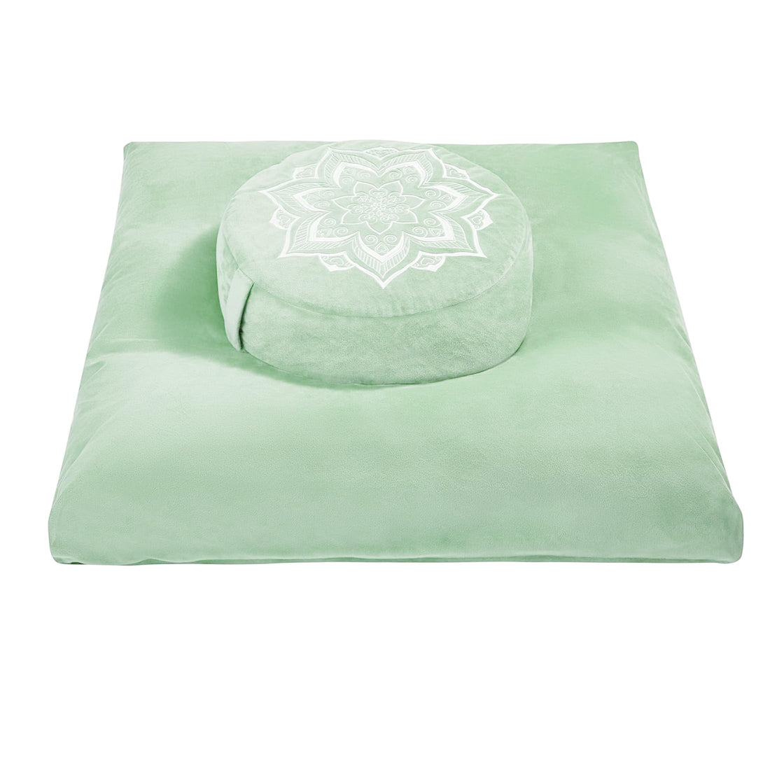 Meditation Cushion Set with Buckwheat Hulls & Memory Foam by Zafu- Ergonomic Support for Yoga & Sitting - Removable Machine-Washable Luxury Velvet Cover - for Adults and Kids (Blue),TCoU Recommendations from Amazon Products