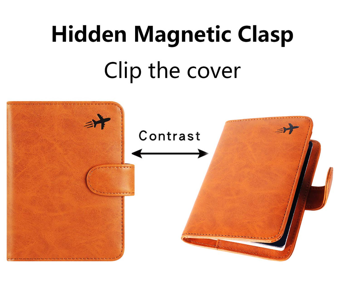 Passport Holder Cover Wallet RFID Blocking Leather Card Case Travel Accessories for Women Men (Pink)-TCoU Recommendations from Amazon Products