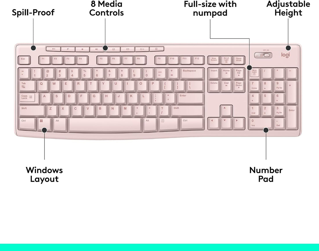 XX-Shop Amazon Products-TCoU affiliate--Logitech MK270 Full Size Wireless Keyboard and Mouse Combo - Black