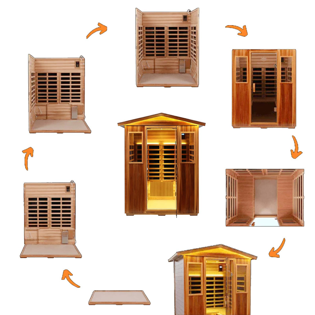 Home Sauna--Smart APP Control 2-3 Person Ultra Low EMF (0-5mG) Far Infrared Sauna for Home, 1520W Hemlock Wood Sauna Room with Bluetooth Speaker & Chromotherapy Lights, LCD Touch Panel, Constant Temperature Cover-TCoU Recommendations from Amazon Products