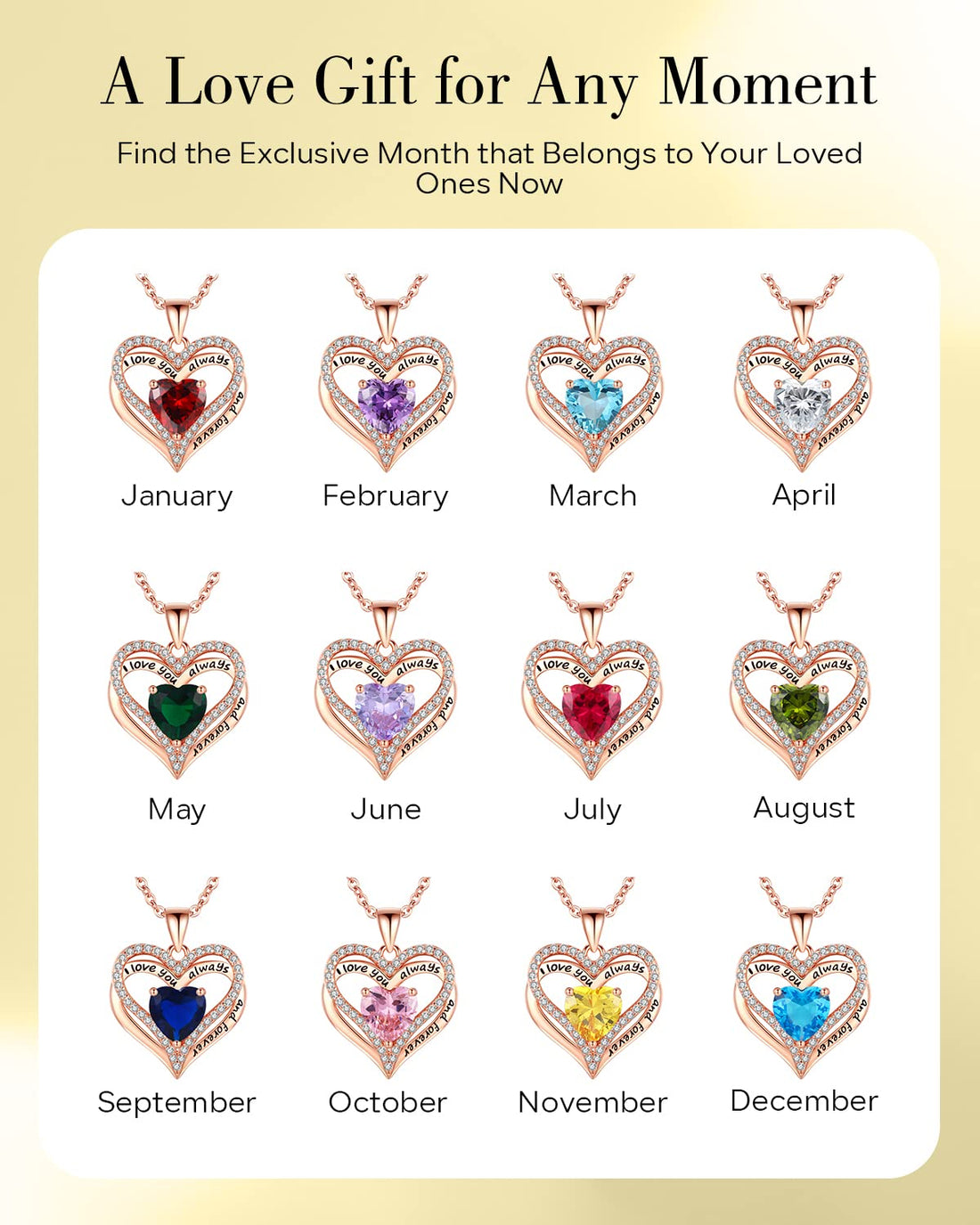 Always & Forever--I Love you Heart Necklace--S925 Sterling Silver Necklace for Women, TCoU Recommendations from Amazon Products