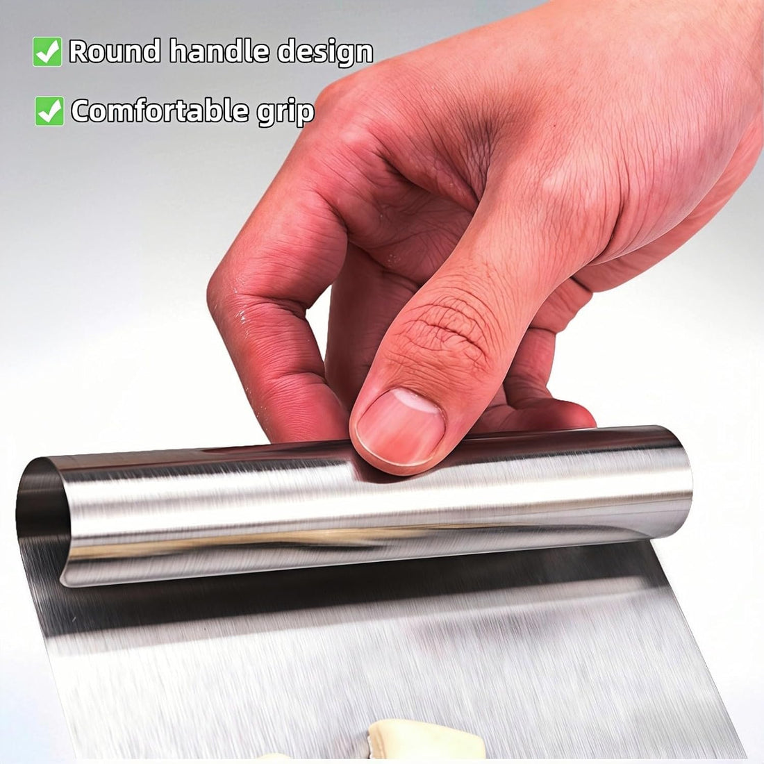 Dough Scraper and Bench Knife/scrapper--5.9" Professional Stainless Steel Dough Scraper and Bench Knife with Measurement Scale, Multi-Purpose Pastry Cutter for Baking, Pizza, Grill, Dough, Vegetables, TCoU Recommendations from Amazon Products